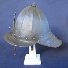 English 17th Century Zischägge or Dutch Pot Helmet of English Civil War Type 1